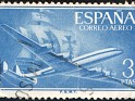 Spain - 1956 - Superconstellation & Santa María - 3 PTA - Azul - Avión, Barco, Nave - Edifil 1175 - 0